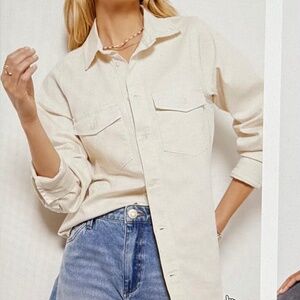 EUC - Good American Shirt/shacket sz Small